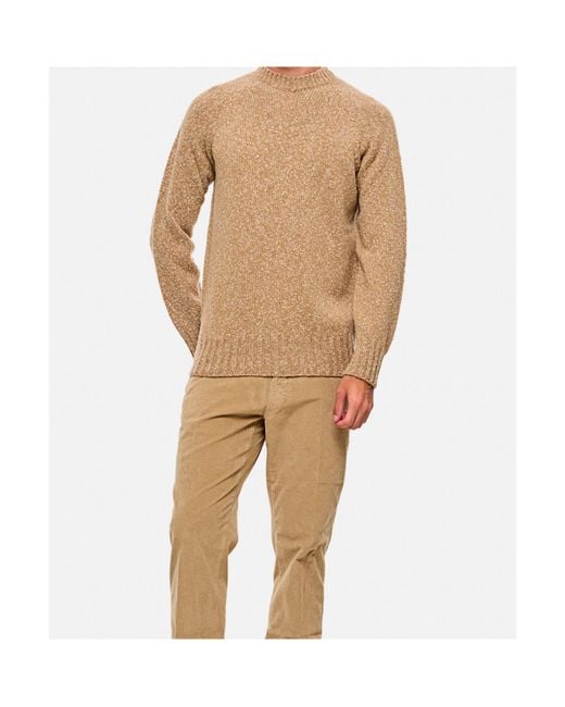 Drumohr Natural Wool Sweater for men