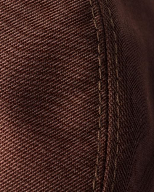 Prada Brown Triangle-Logo Bucket Hat for men
