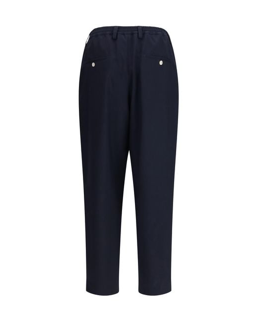 Marni Blue Merino Wool Pants for men