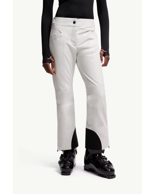 Moncler White Padded Gore-Tex Ski Trousers