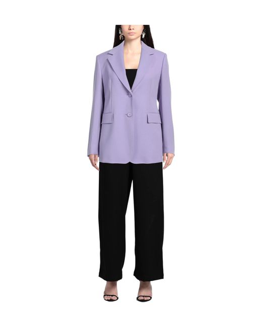 Max Mara Purple Blazer Virgin Wool