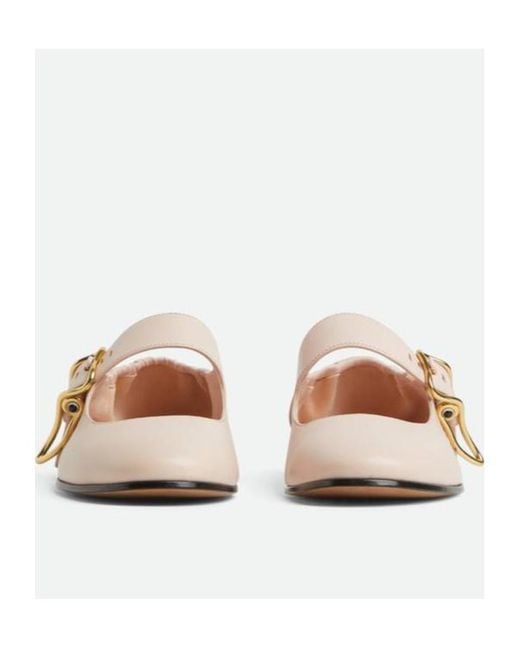 Bottega Veneta White Astaire Mary-Jane Ballerina