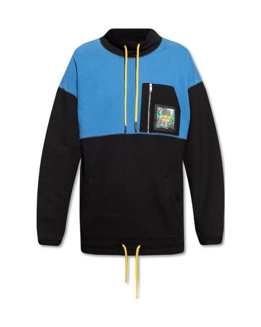 Ambush Blue High Neck Sweatshirt for men