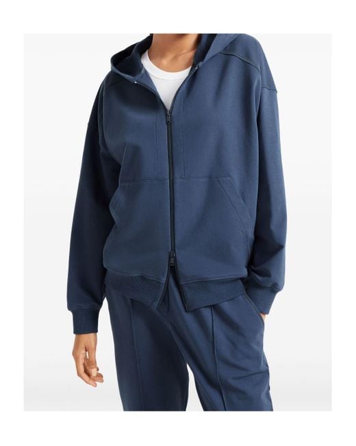 Brunello Cucinelli Blue Monili-Embellished Hoodie