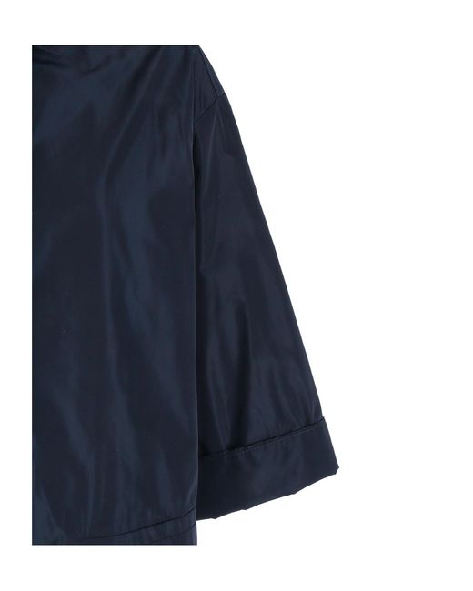 Aspesi Blue Button-Down Donna Coat