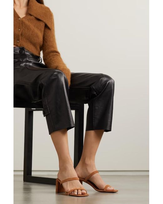 By Far Pink Tanya Square Toe Sandals