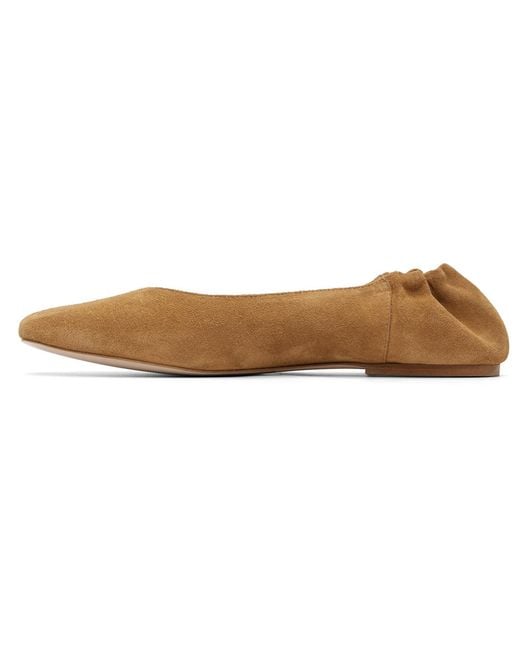 A.P.C. Brown Suede Ballet Flats