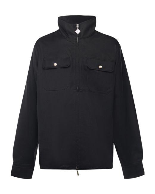 Casablanca Blue Pocket Zip-Up Shirt Jacket for men