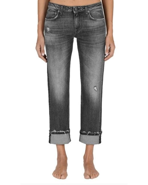Dondup Gray Coco Slim-Fit Jeans