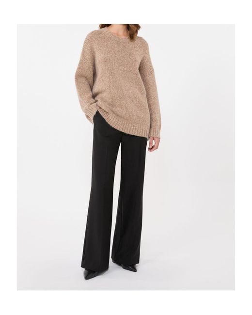 Weekend by Maxmara Black Visivo Pressed Crease Pants