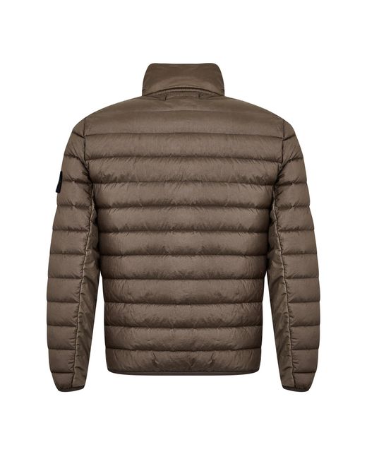 Stone Island Brown Lightweight Down Jacket for men