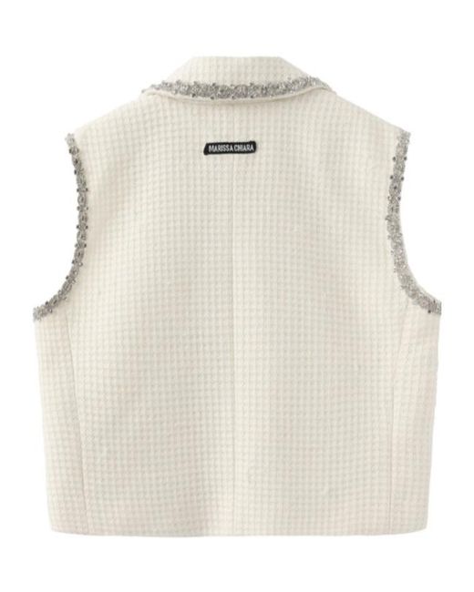 Marissa Chiara Natural Sleeveless Vest