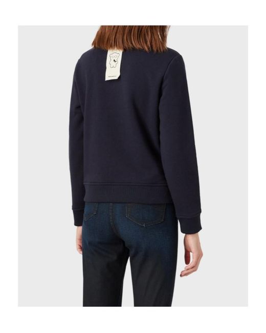 Emporio Armani Blue Manga Bear Long-Sleeved Sweatshirt