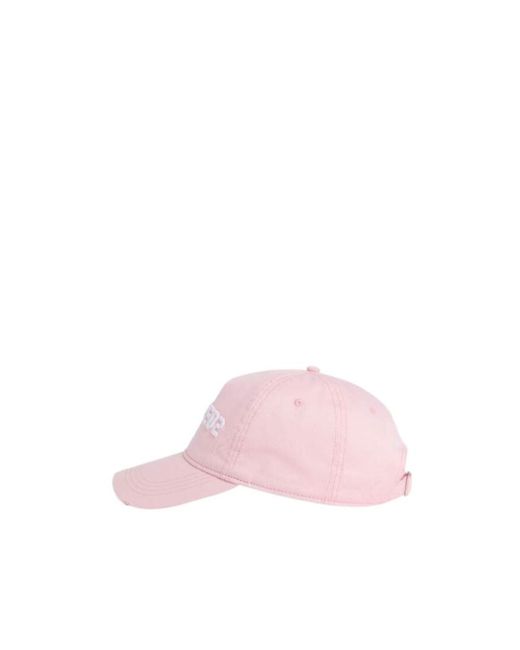 DSquared² Pink Logo Lettering Distressed Baseball Cap for men