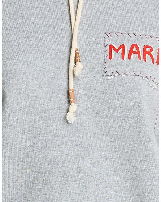 Marni Gray Solid Color Sweatshirt