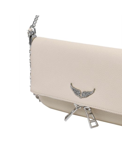 Zadig & Voltaire White Rock Nano Clutch Bag