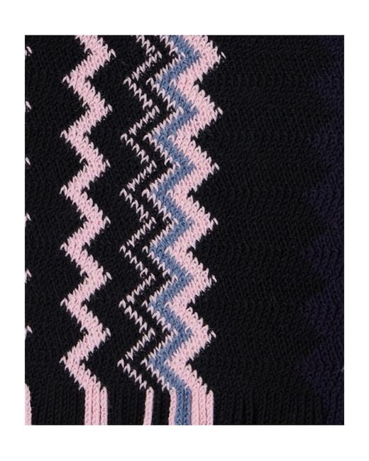 Missoni Black Patterned Scarf