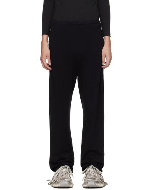 Balenciaga Black Loose Waist Sweatpants for men