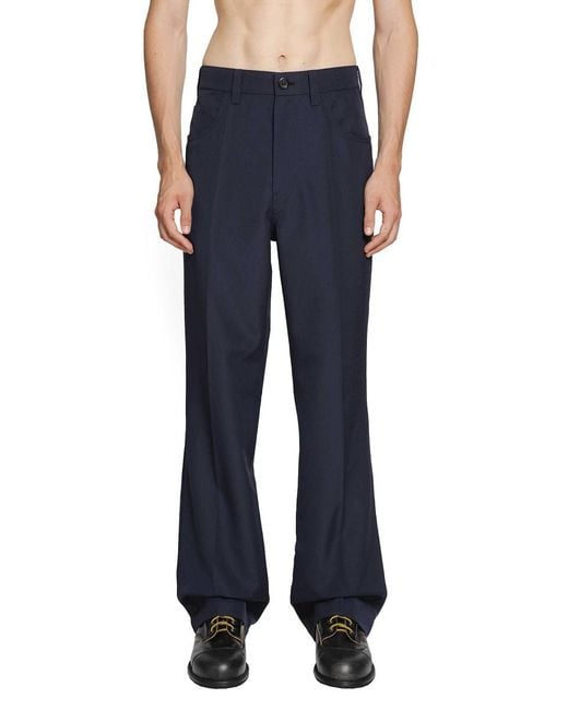 Marni Blue Five-Pockets Trousers for men