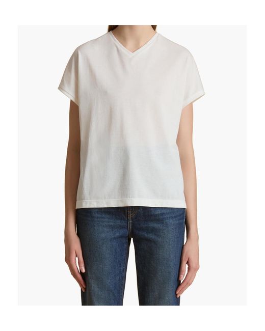 Khaite White Devra T-Shirt