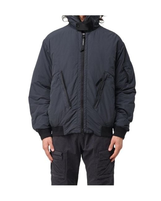 C P Company Blue Long-Sleeved Casual Jacket for men