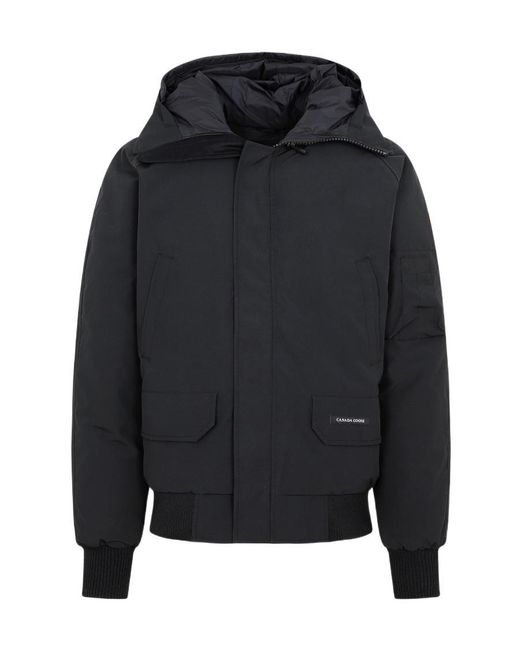 Canada Goose Black Chilliwack Hooded Bomber Jacket for men