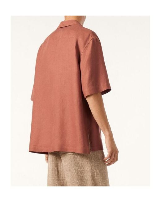 Loro Piana Orange Federico Shirt for men
