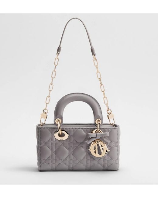 Dior Gray Lady D-Joy Shoulder Bag