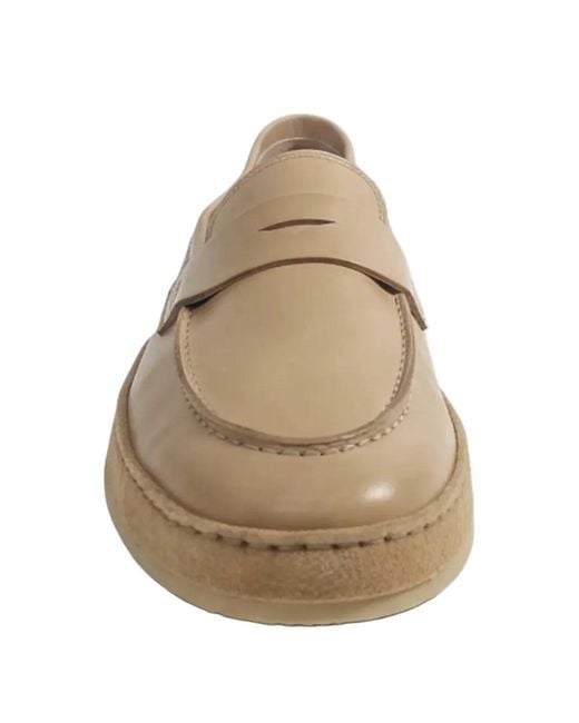Brunello Cucinelli Natural Penny Loafers for men