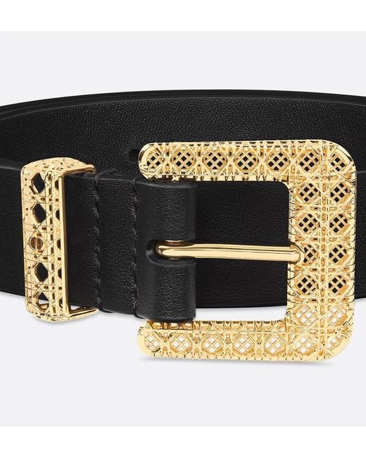 Dior White Cannage Belt