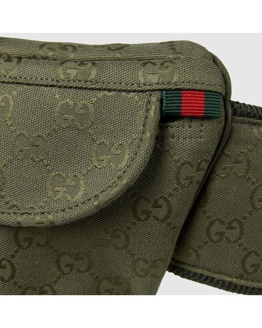 Gucci Green Gg Monogrammed Belt Bag for men