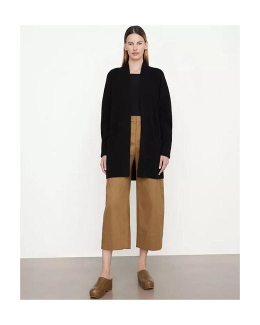 Vince Blue Open-Front Cashmere Cardi-Coat