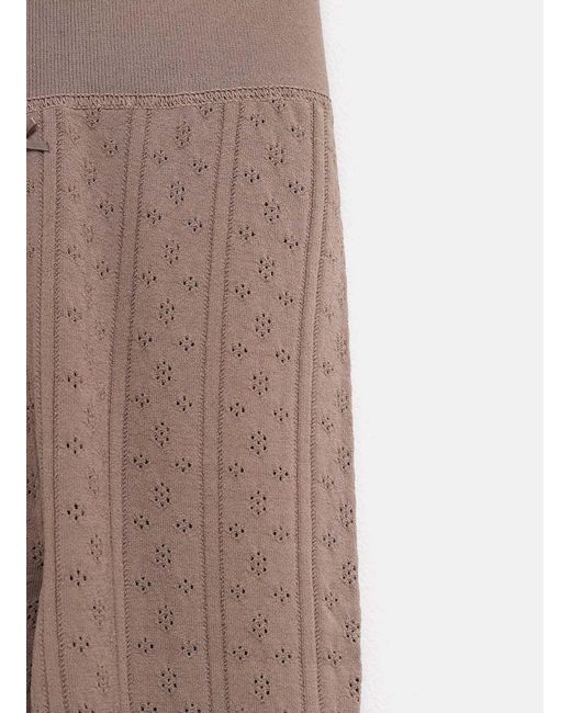 J.W. Anderson Natural Pointelle Bow Leggings