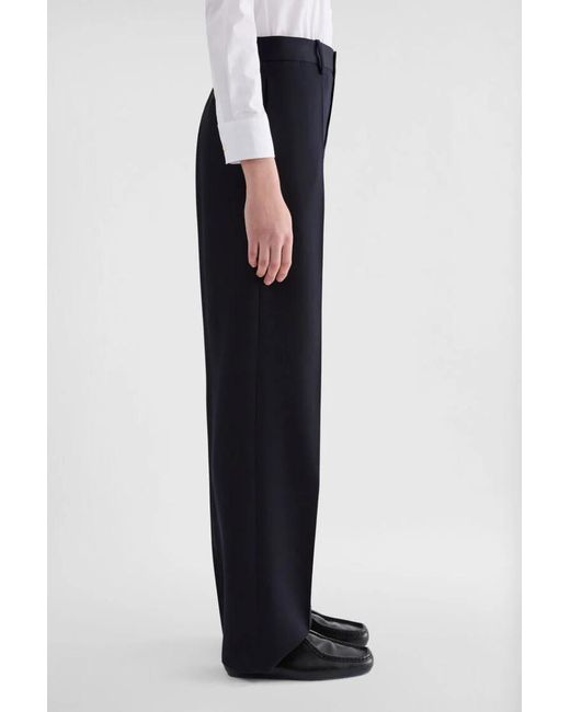Jil Sander Blue Wool Gabardine Trousers