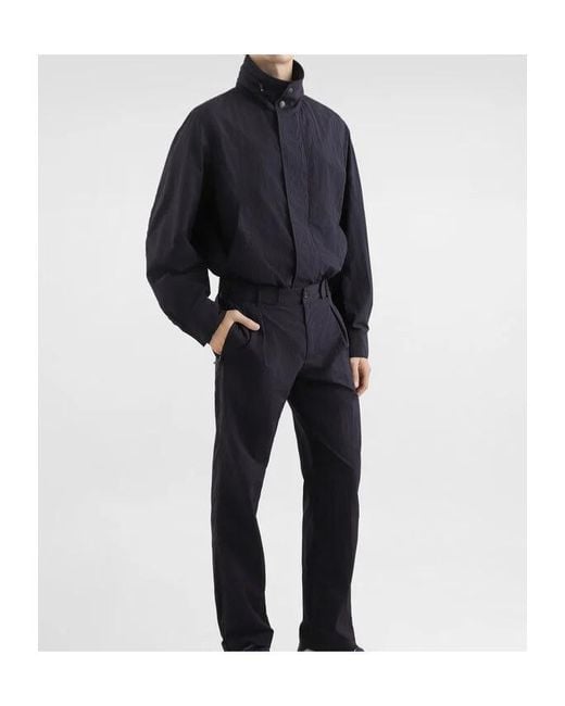 Dolce & Gabbana Blue Logo Patch Jacket for men
