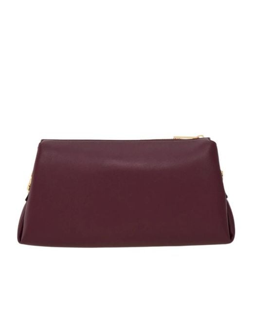 Ferragamo Purple Ferragamo Gancini Chain Mini Shoulder Bag
