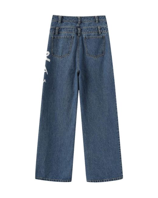 Marissa Chiara Blue Belt Loop Jeans