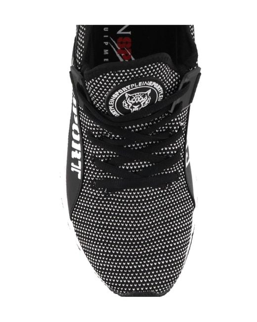 Philipp Plein Black Logo Details Casual Sports Shoes for men