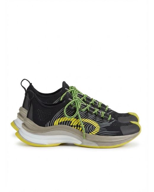 Gucci Green Interlocking-G Lace-Up Sneakers