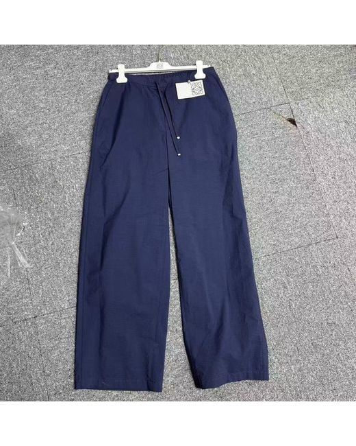 Loewe Blue Drawstring Trousers for men