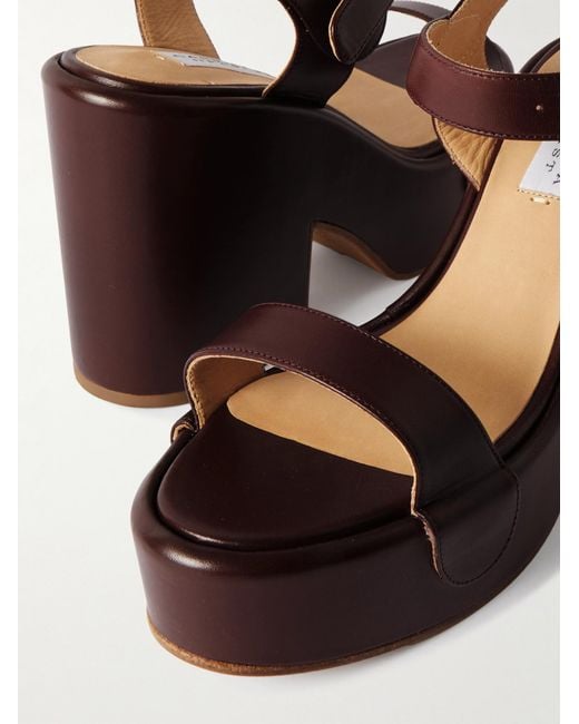 Gabriela Hearst Brown Round-Toe High-Heeled Sandals