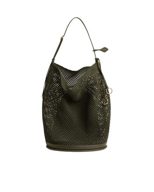 Alaïa Black Hip Large Bucket Bag