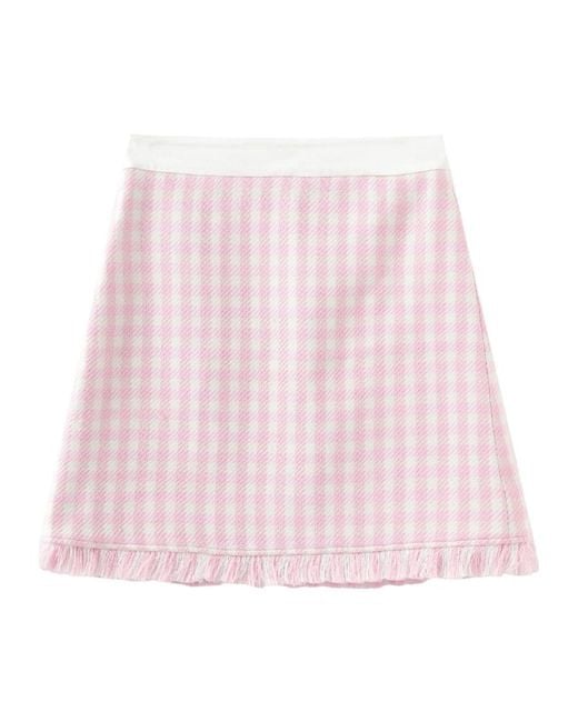 Marissa Chiara Pink Plaid Skirt