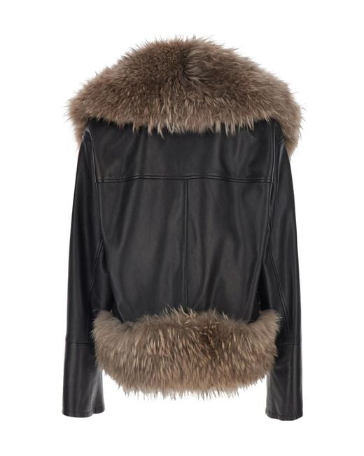 Blancha Brown Fur Jacket