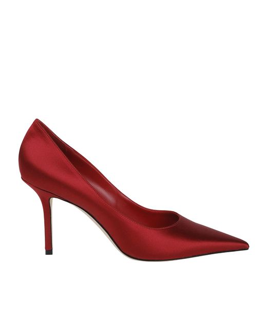 Jimmy Choo Red Pointed-Toe High Heels