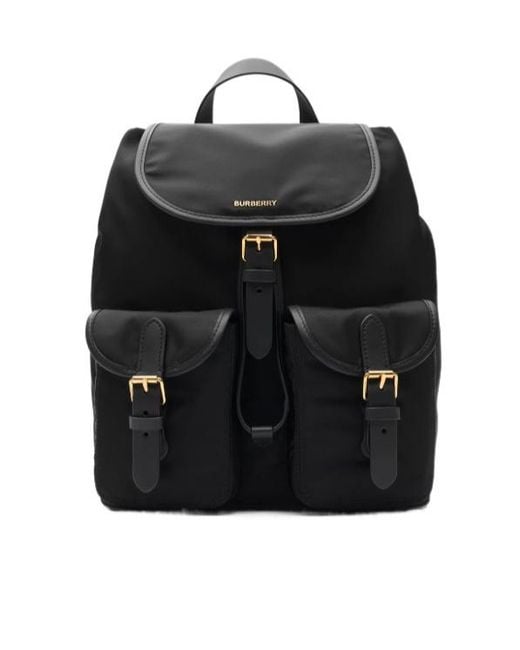 Burberry Black Nylon Backpack