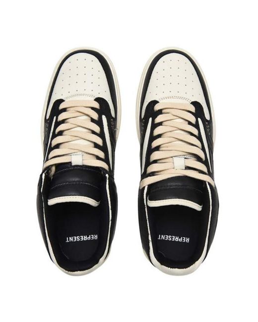Represent Black Low-Top Trainers for men