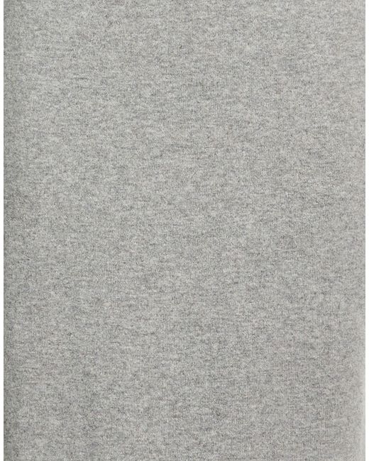 Sportmax Gray Long Sleeve V-Neck Dress