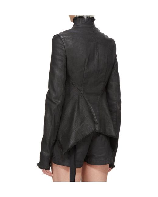 Rick Owens Black Long-Sleeved Jacket