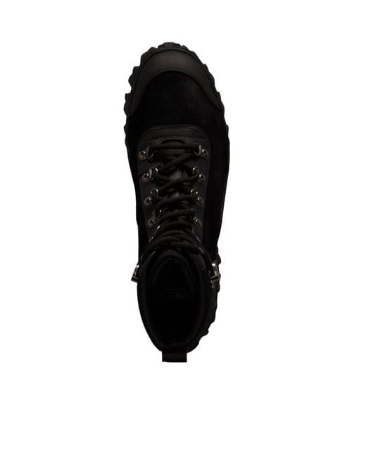 Moncler Black Ridged-Sole Military Boots